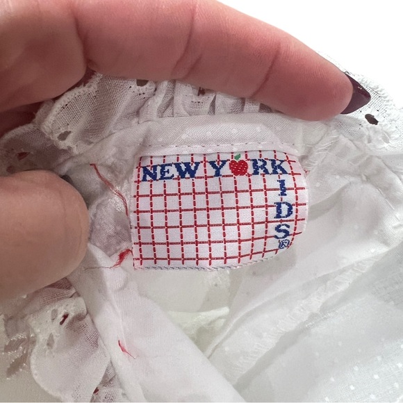 VTG 80's/90's NEW YORK KIDS White Top w/ Red Velour Pants Christmas Outfit 3T - Picture 9 of 9